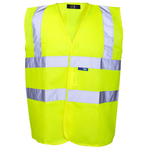 Hi-Vis Yellow Velcro Vest