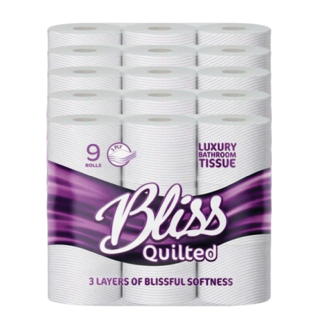 3-Ply Bliss Toilet Tissue Roll 45 Rolls